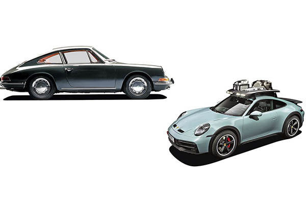 Comparação entre dois modelos porsche 911